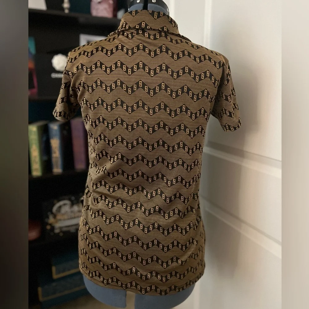 FENDI FF Brown Black Top - Picture 2 of 5
